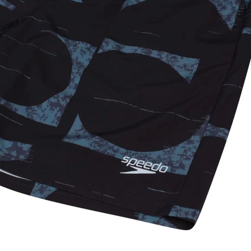 bermuda-speedo-média-estampada-masculina-preta