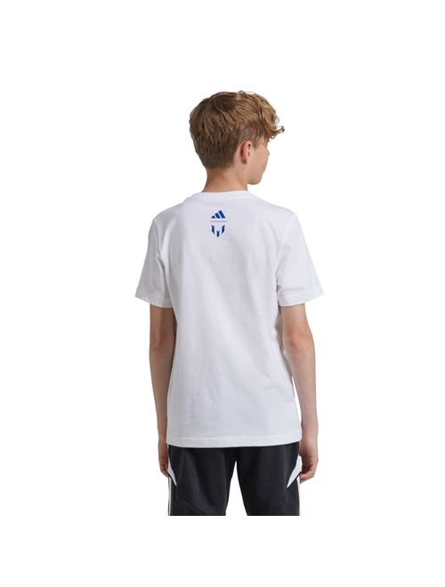 Camiseta Adidas Estampada Messi Infantil - Branca