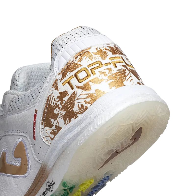 chuteira-futsal-joma-top-flex-rebound-hexa-mundial-masculina-branca-dourada