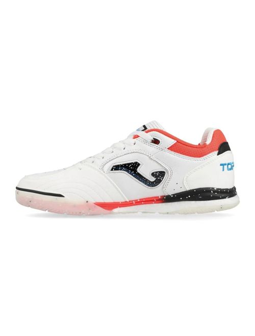 Chuteira Futsal Joma Top Flex Rebound Masculina - Branca/Coral