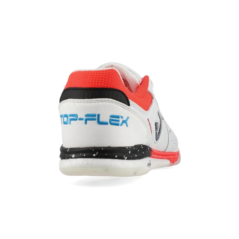 chuteira-futsal-joma-top-flex-rebound-masculina-branca-coral