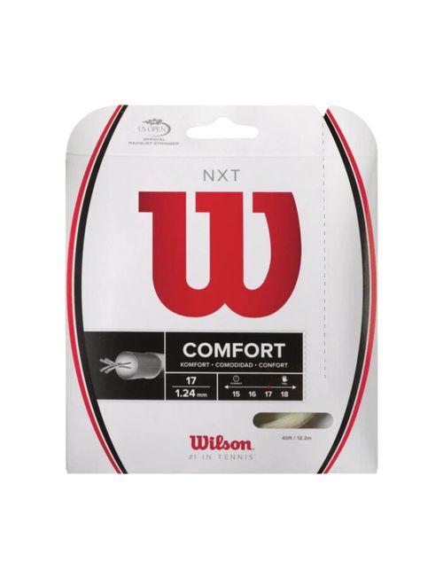 Corda Para Raquete Wilson Nxt 17L 1.25Mm Cartela Set Individual Unissex - Branca