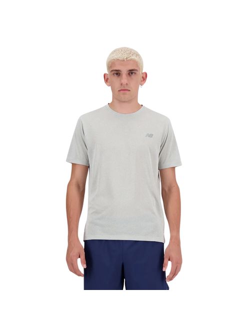 Camiseta New Balance Atlhetics Run Masculina - Cinza Mescla