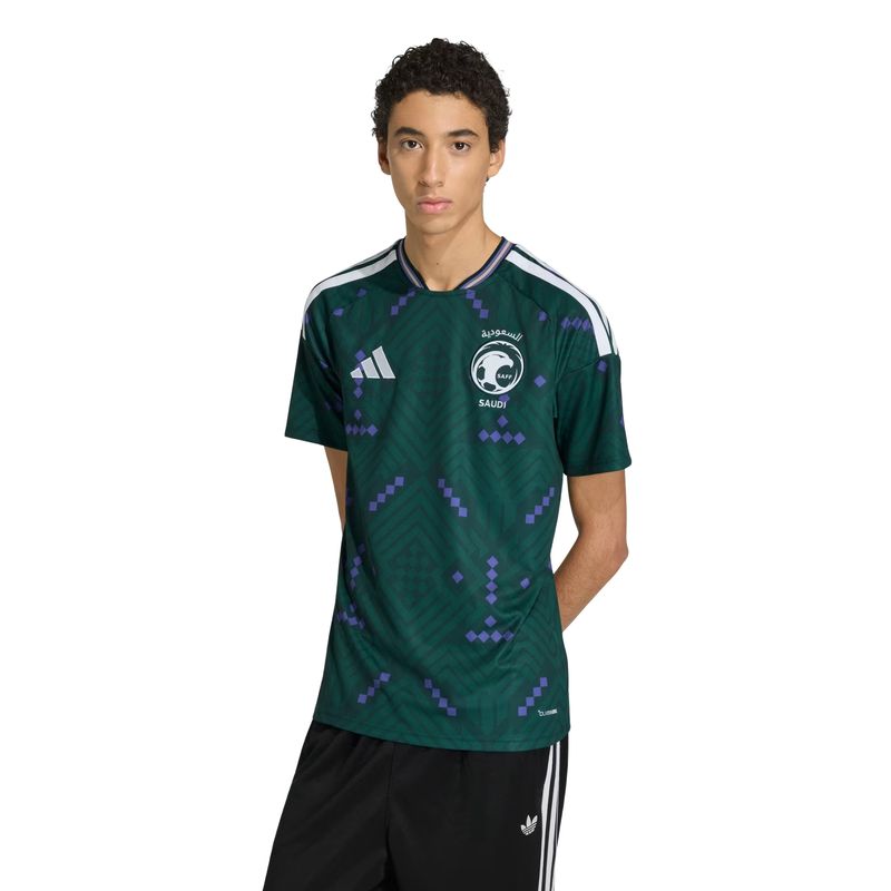 camisa saudi arabia i 26 adidas masculina - verde