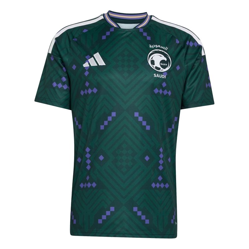 camisa saudi arabia i 26 adidas masculina - verde