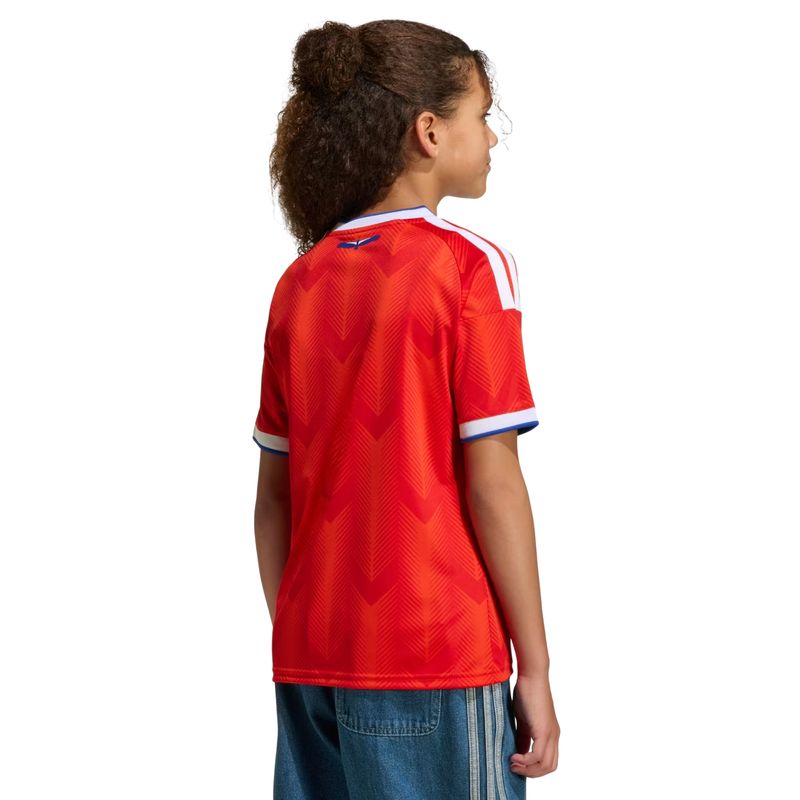 camisa chile i 26 adidas jersey infantil - vermelha