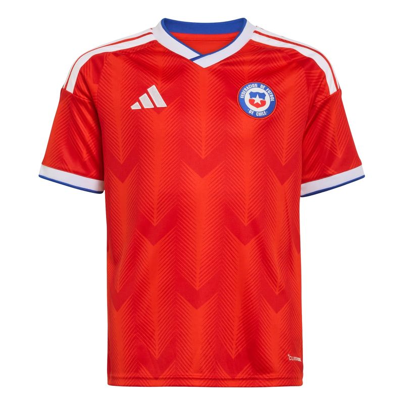 camisa chile i 26 adidas jersey infantil - vermelha