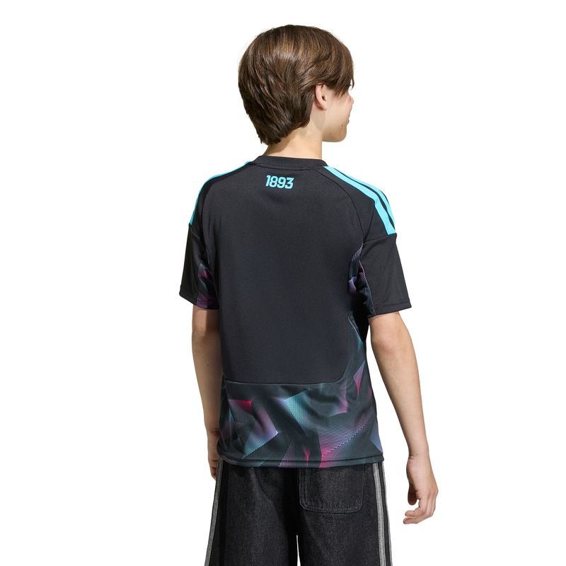 camisa argentina i 26 adidas goleiro infantil - preta