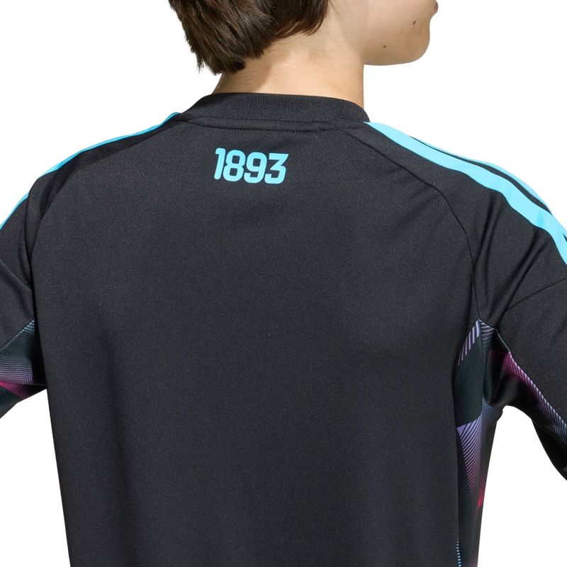 camisa argentina i 26 adidas goleiro infantil - preta