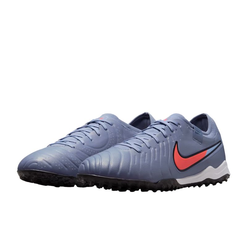 chuteira society nike tiempo legend 10 pro tf masculina - azul