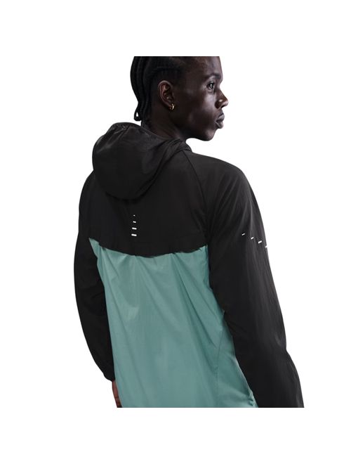 Jaqueta Com Capuz Nike Stride Repel Uv Masculina - Preta/Verde