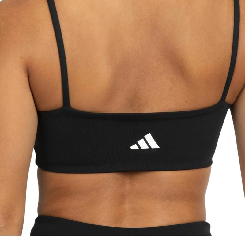 top-adidas-essentials-suporte-leve-feminino-preto