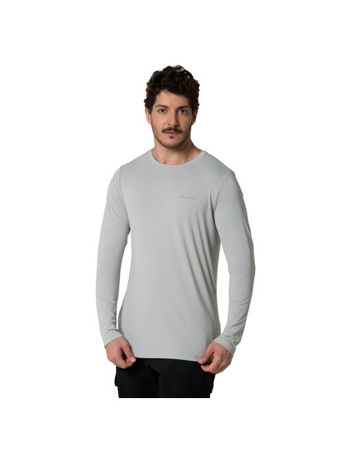 Camiseta Manga Longa Columbia Neblina Masculina - Cinza