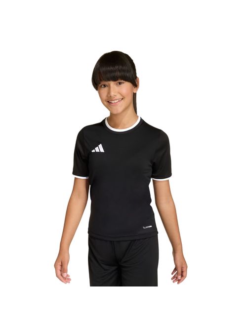 Camisa Adidas Entrada 26 Infantil - Preta/Branca