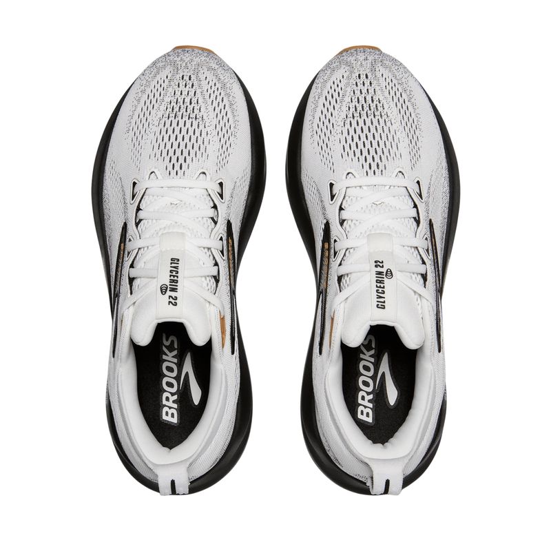 tênis-brooks-glycerin-22-masculino-branco-preto
