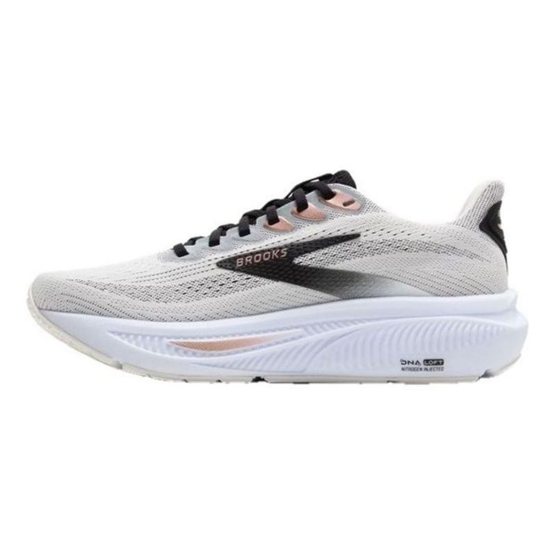 tênis-brooks-ghost-17-feminino-branco-rosê