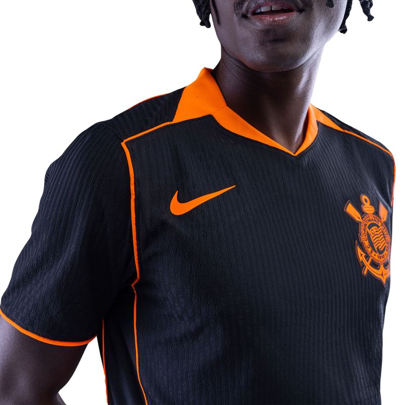 camisa-corinthians-iii-25-26-nike-total-90-jogador-masculina-preta-laranja