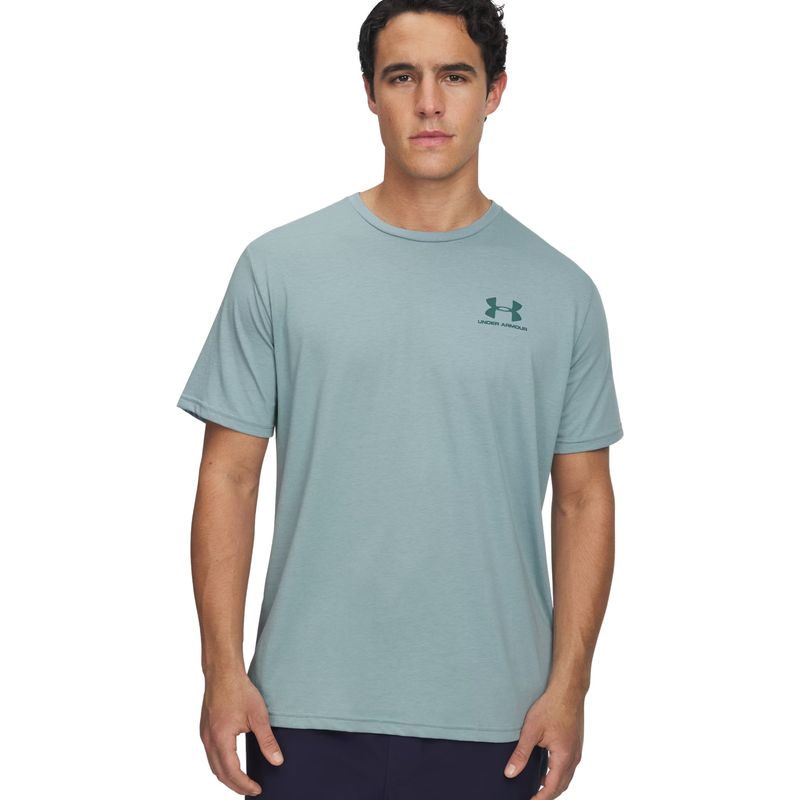 camiseta-under-armour-left-chest-logo-masculina-verde