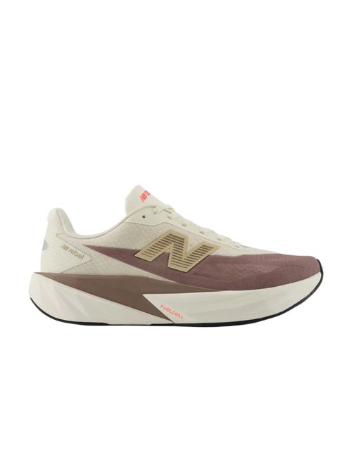 Tênis New Balance Fuelcell Rebel V5 Masculino - Bege/Marrom