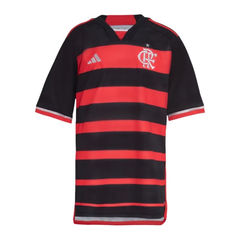 camisa-flamengo-24-25-adidas-home-infantil-vermelha-preta