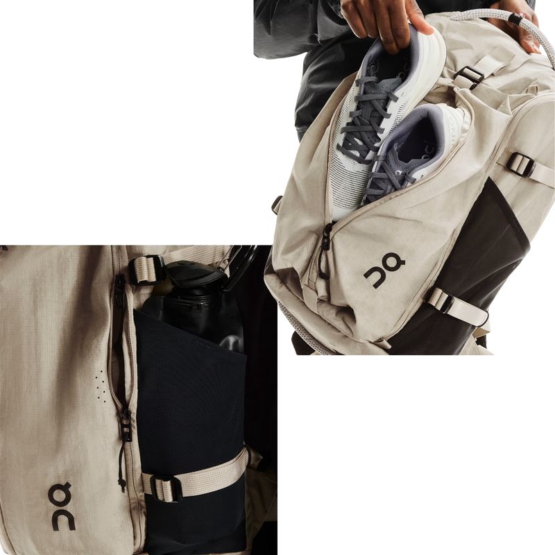 mochila-on-running-speed-30l-unissex-bege-preta