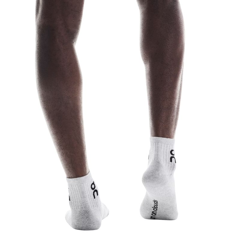 kit-meia-on-running-logo-sock-mid-3-pares-unissex-cinza
