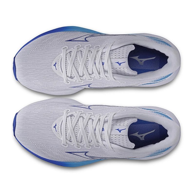 Tênis Mizuno Wave Rider 28 Feminino - Branco/Azul