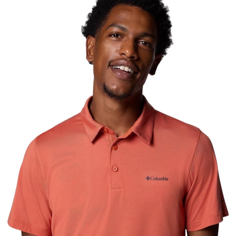 camisa-polo-columbia-tech-trail-technical-masculina-salmão