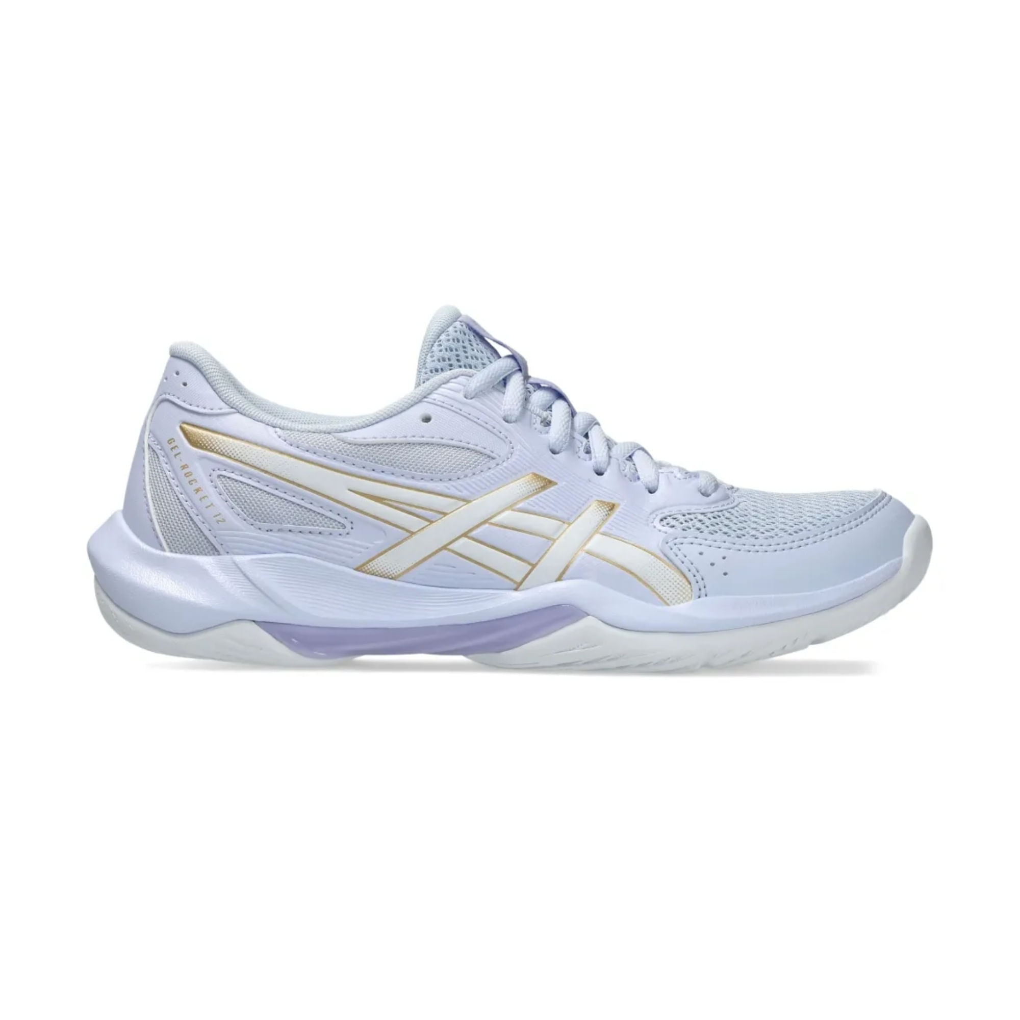 Tênis Asics Gel-Rocket 12 Feminino - Azul/Dourado