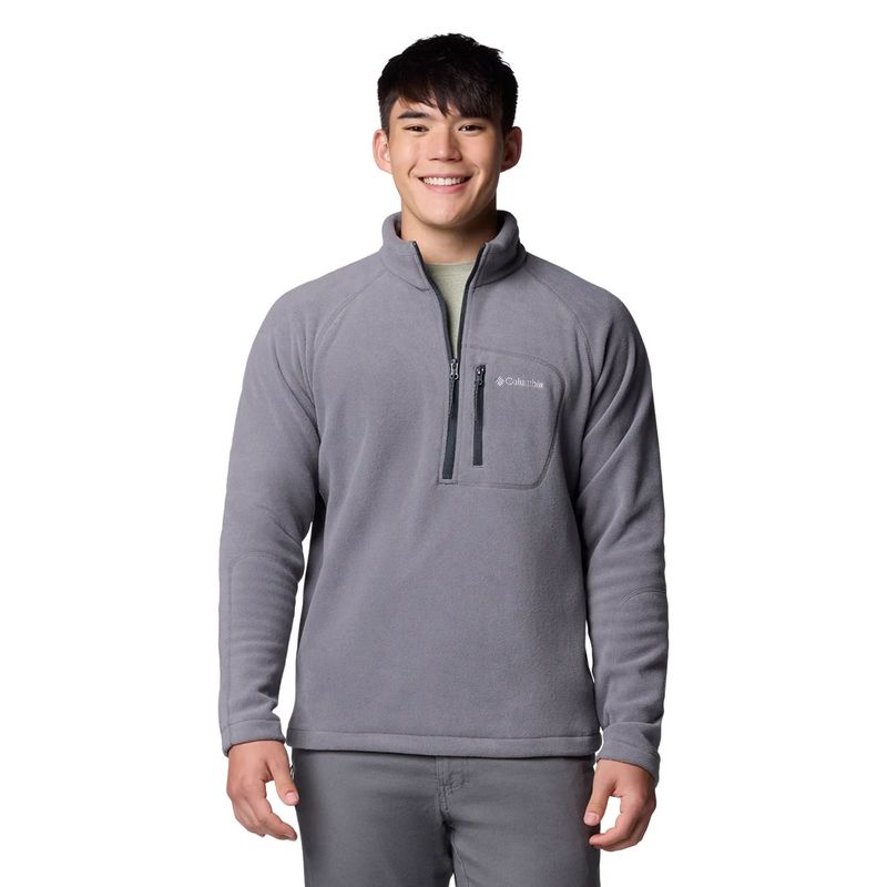 blusão-columbia-fleece-fast-trek-iii-masculina-cinza