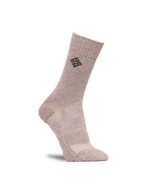 Meia Columbia Hike Crew Medium Weight Unissex - Marrom Claro