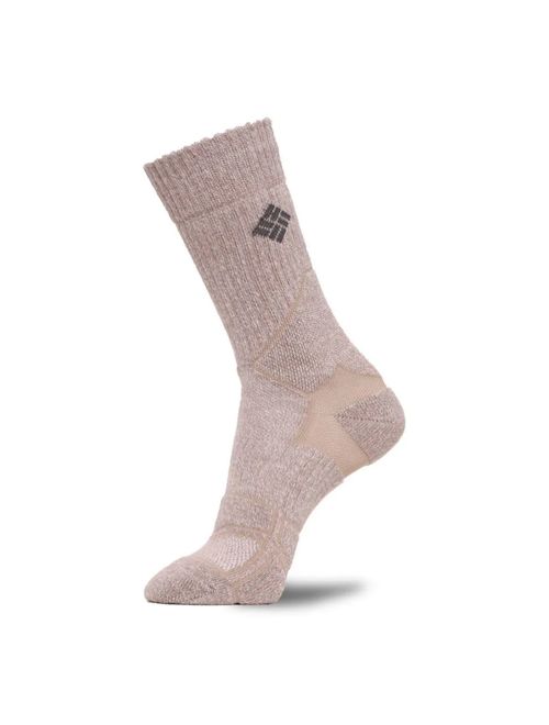 Meia Columbia Hike Crew Medium Weight Unissex - Marrom Claro