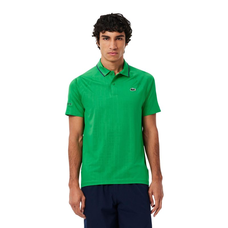Camisa Polo Lacoste Ultra Dry Slim Novak Djokovic Masculina - Verde