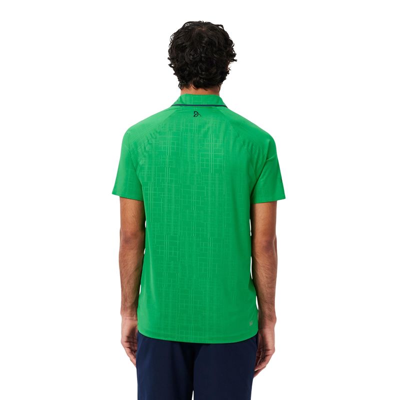 Camisa Polo Lacoste Ultra Dry Slim Novak Djokovic Masculina - Verde