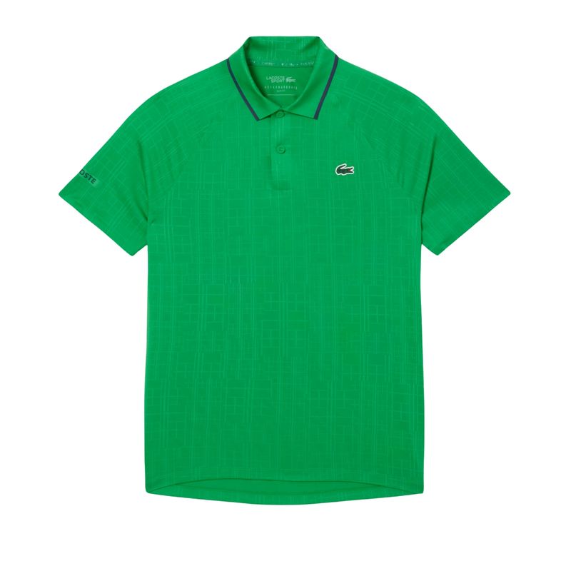 Camisa Polo Lacoste Ultra Dry Slim Novak Djokovic Masculina - Verde