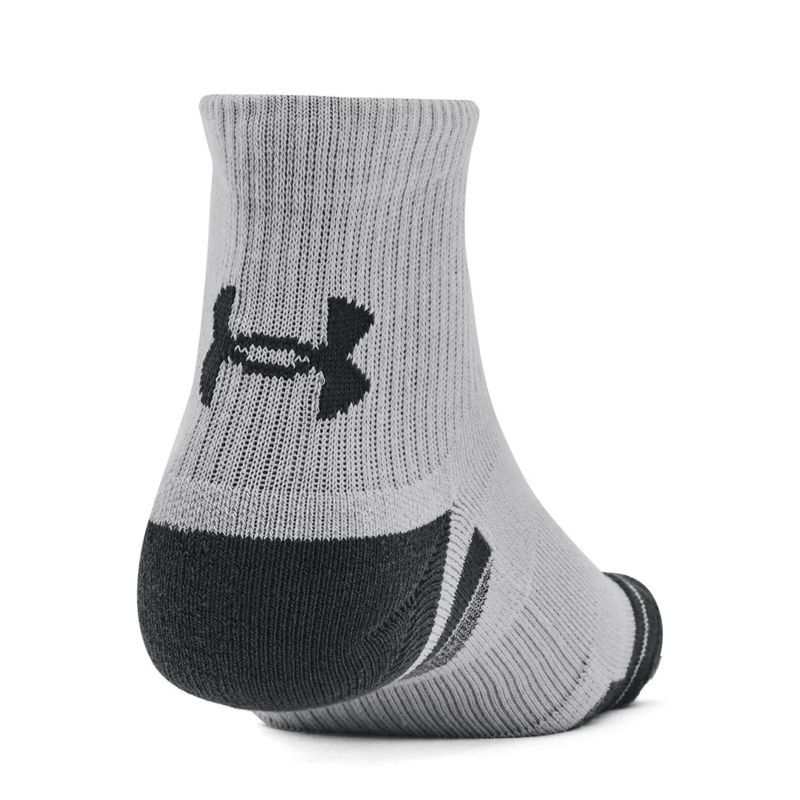 Kit Meia Ubder Armour Perftech 3 Pares Unissex - Cinza/Branca