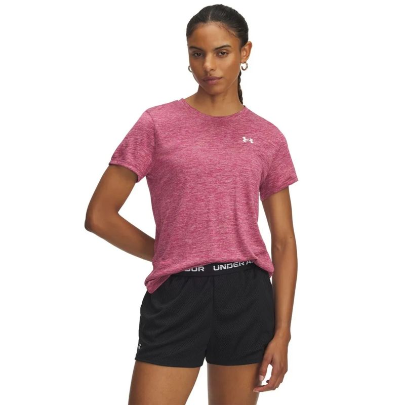 Camiseta Under Armour Tech Twist Feminina - Rosa Escuro