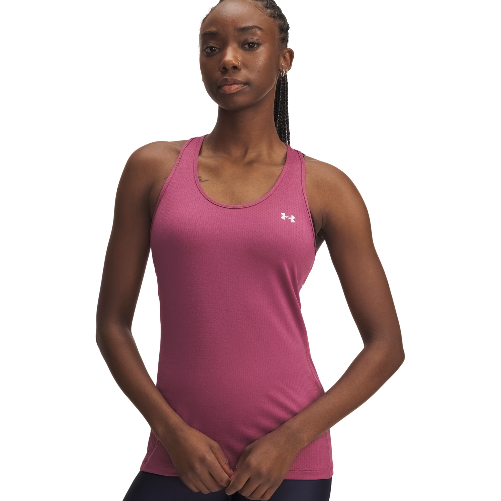 Regata Under Armour Heatgear Racer Tank Feminina - Rosa Escuro