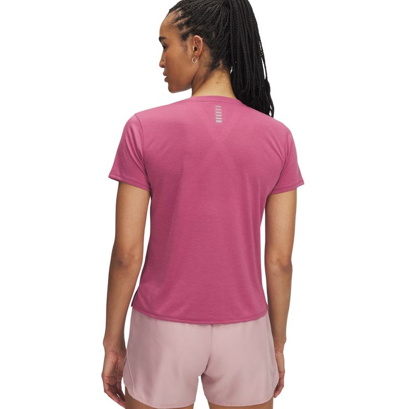 Camiseta Under Armour Launch Sho Feminina - Rosa Escuro