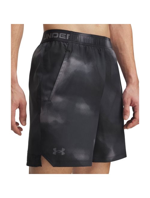 Bermuda Under Armour Vanish Woven Printed 6 Pol Masculina - Preta/Cinza