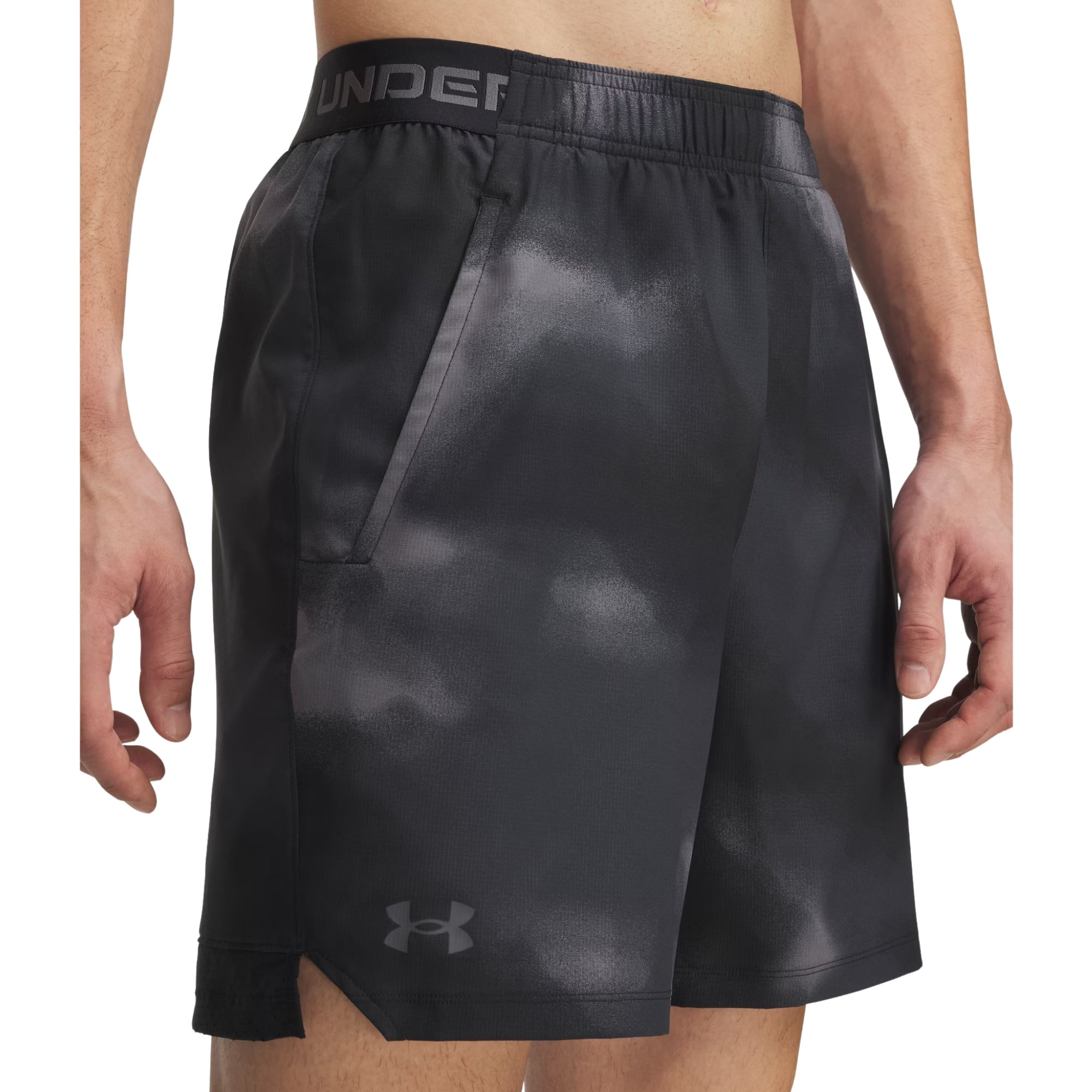 Bermuda Under Armour Vanish Woven Printed 6 Pol Masculina - Preta/Cinza