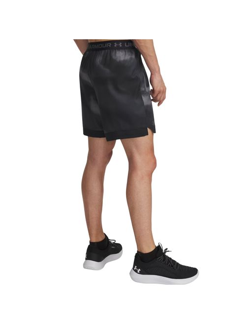 Bermuda Under Armour Vanish Woven Printed 6 Pol Masculina - Preta/Cinza