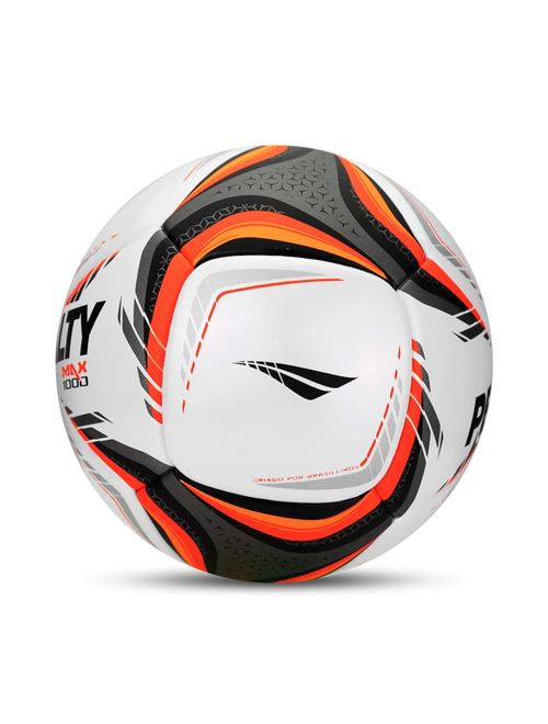 Bola Futsal Penalty Max 1000 XXVI Unissex - Branca/Laranja