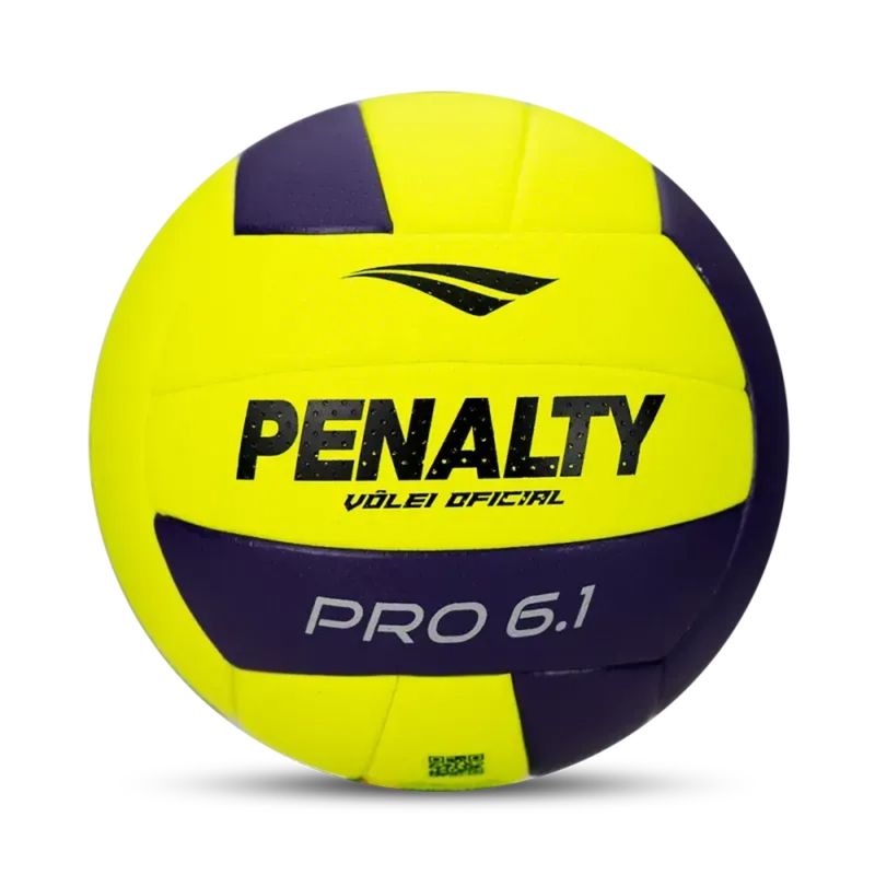 bola-vôlei-penalty-6.1-pro-unissex-amarela-roxa
