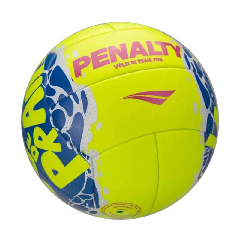 bola-vôlei-de-praia-penalty-fun-xxvi-unissex-amarela-azul