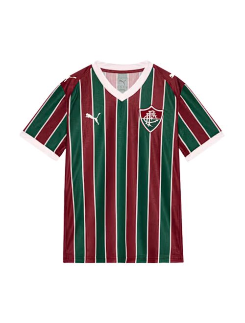 Camisa Fluminense I 26/27 Puma Torcedor Infantil - Verde/Vinho