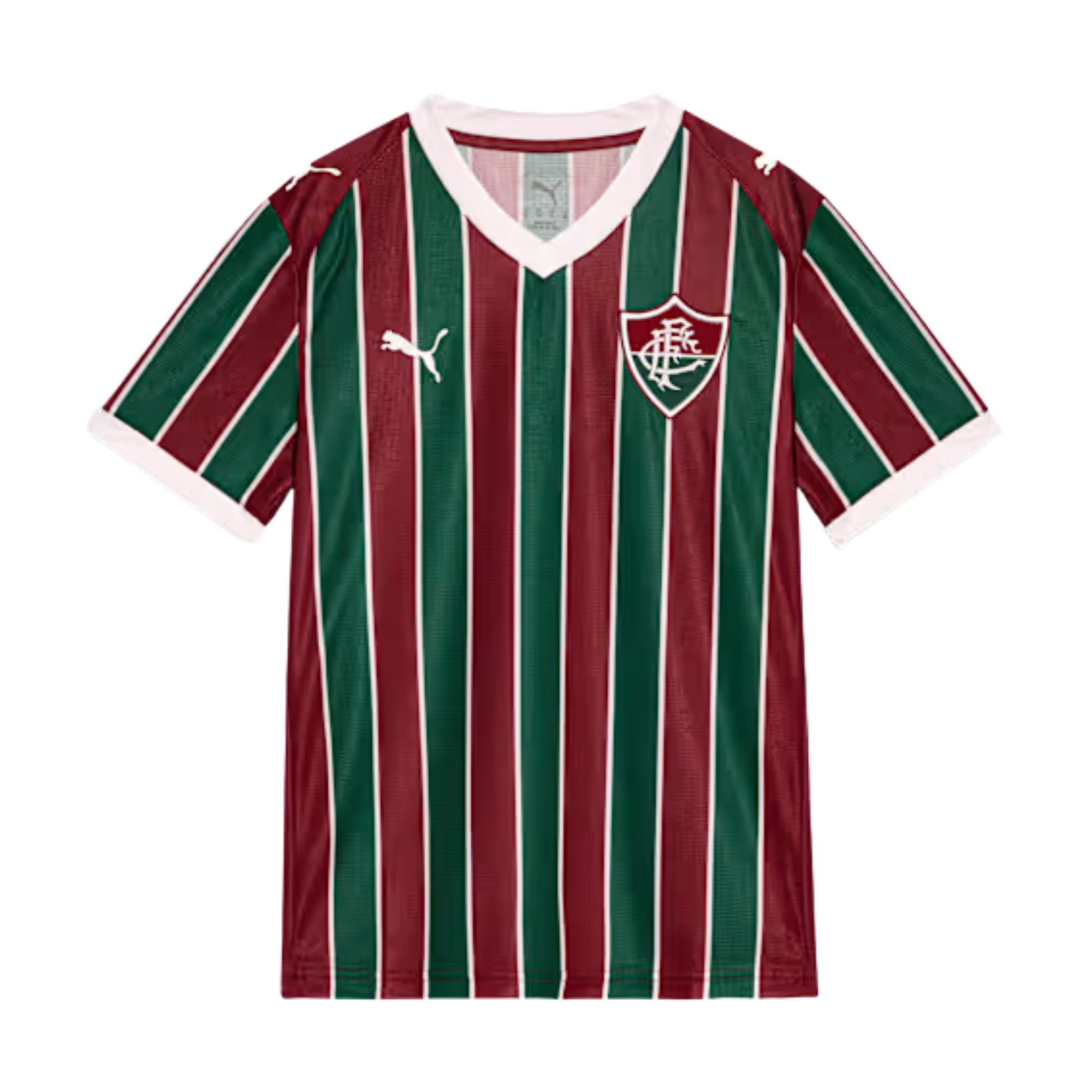 Camisa Fluminense I 26/27 Puma Torcedor Infantil - Verde/Vinho