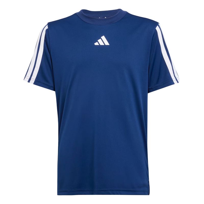 camiseta-adidas-train-essentials-3-listras-infantil-azul-royal
