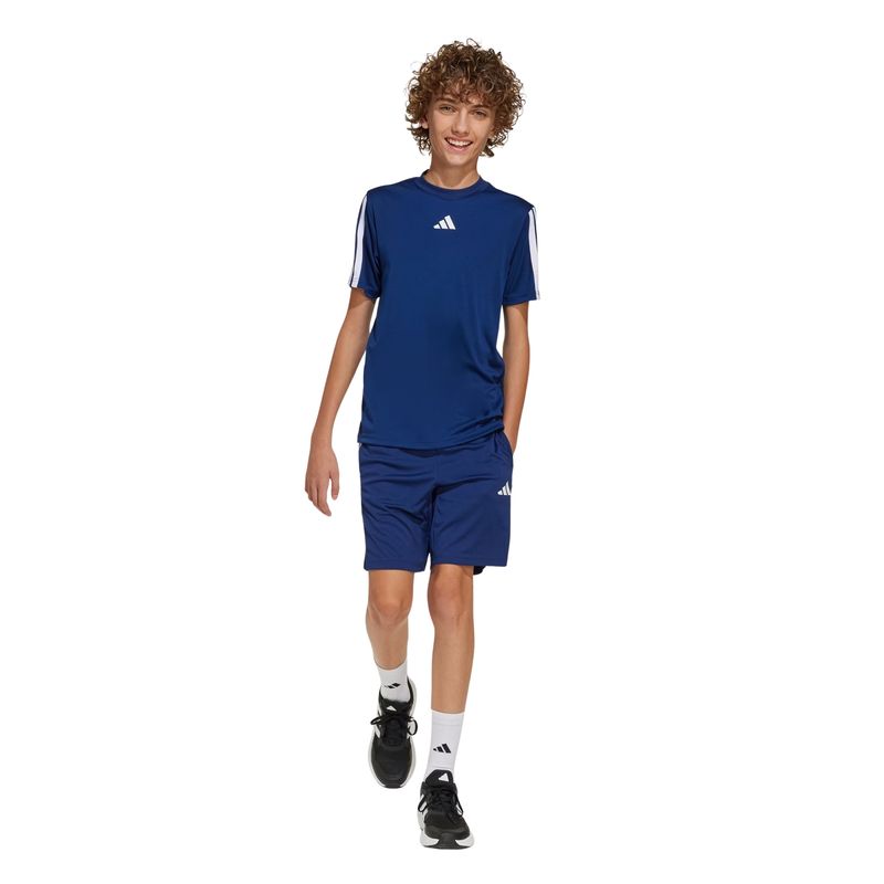 camiseta-adidas-train-essentials-3-listras-infantil-azul-royal