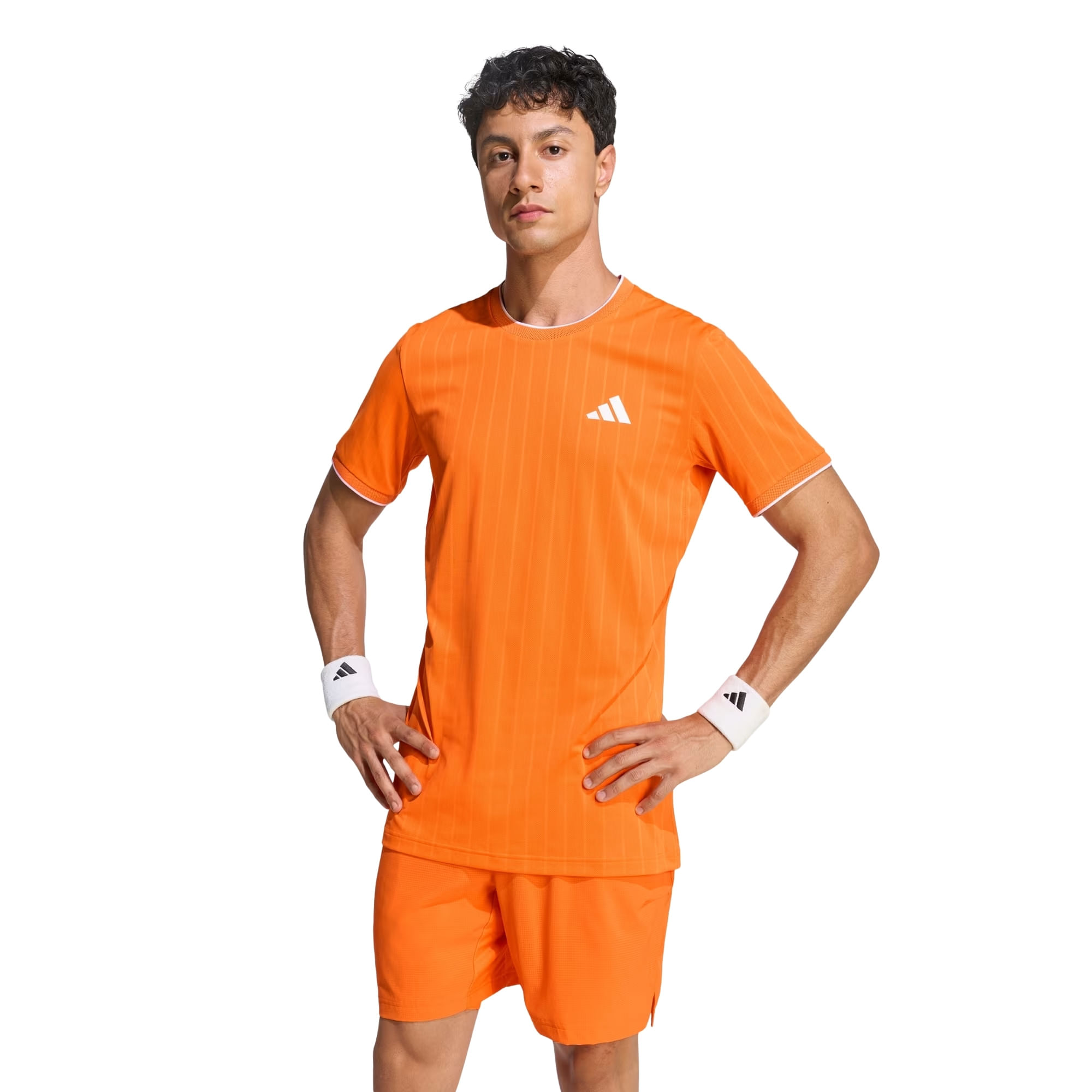 Camiseta Adidas Climacool+ Freelift Tee Pro Masculina - Laranja